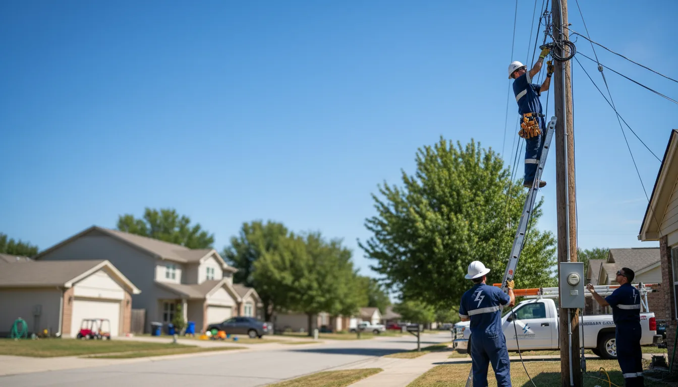 Residential electrician providing installation services in Freeport, KS